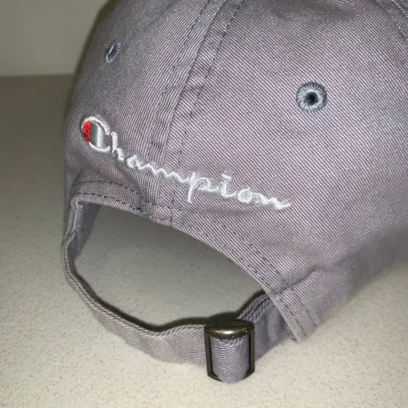CHAMPION Classic Gray Adjustable Hat Cap - Picture 4 of 6